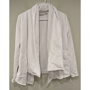 Athleta Tranquility Wrap French Terry Cardigan in White Size XS